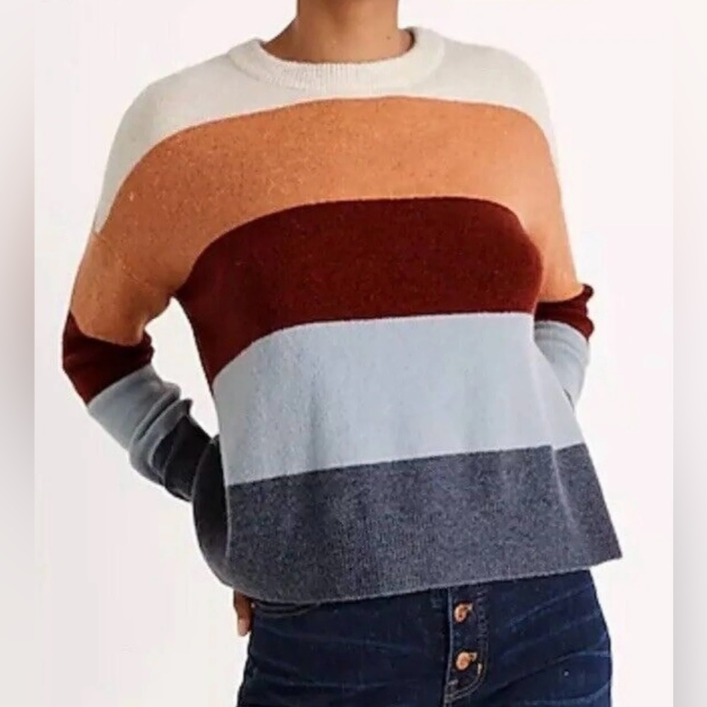 Crofton Striped Pullover Sweater in Coziest Yarn
